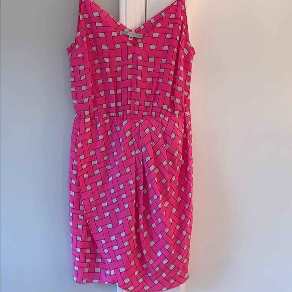 NWOT Amanda Uprichard Silk Faux Wrap Dress